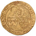 Francia, Henri VI, Salut d'or, 1423-1449, Rouen, Oro, MBC+, Duplessy:443A
