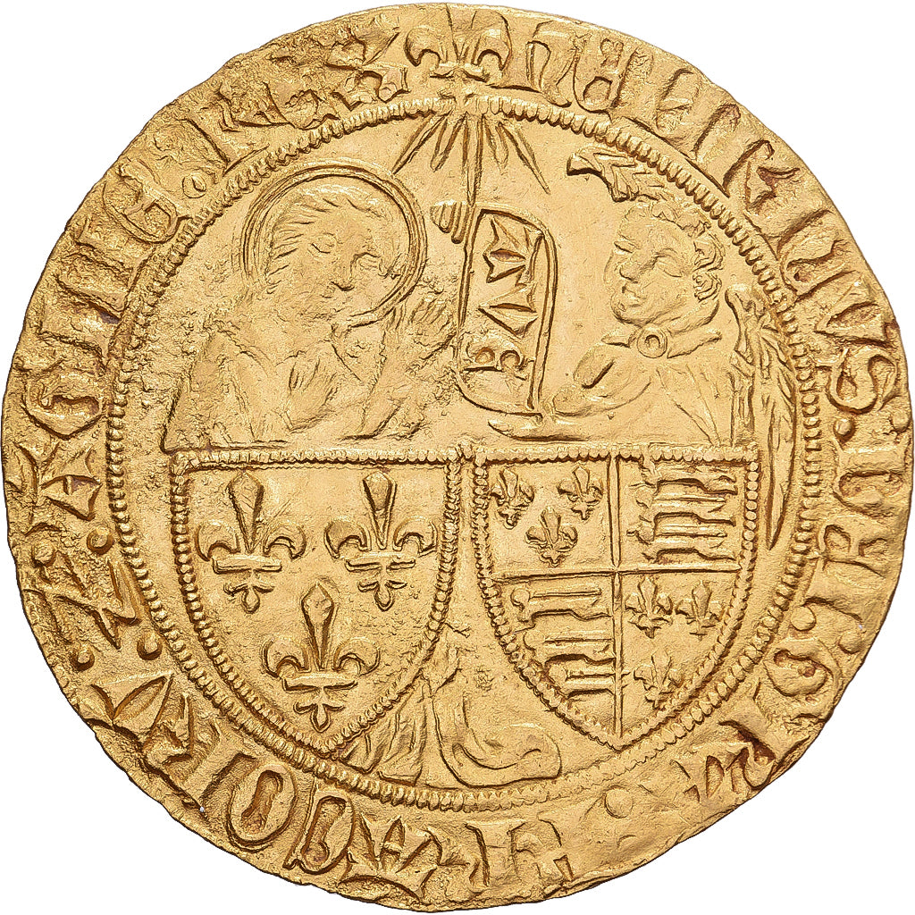 Francia, Henri VI, Salut d'or, 1423-1449, Saint Lô, Oro, EBC, Duplessy:443A