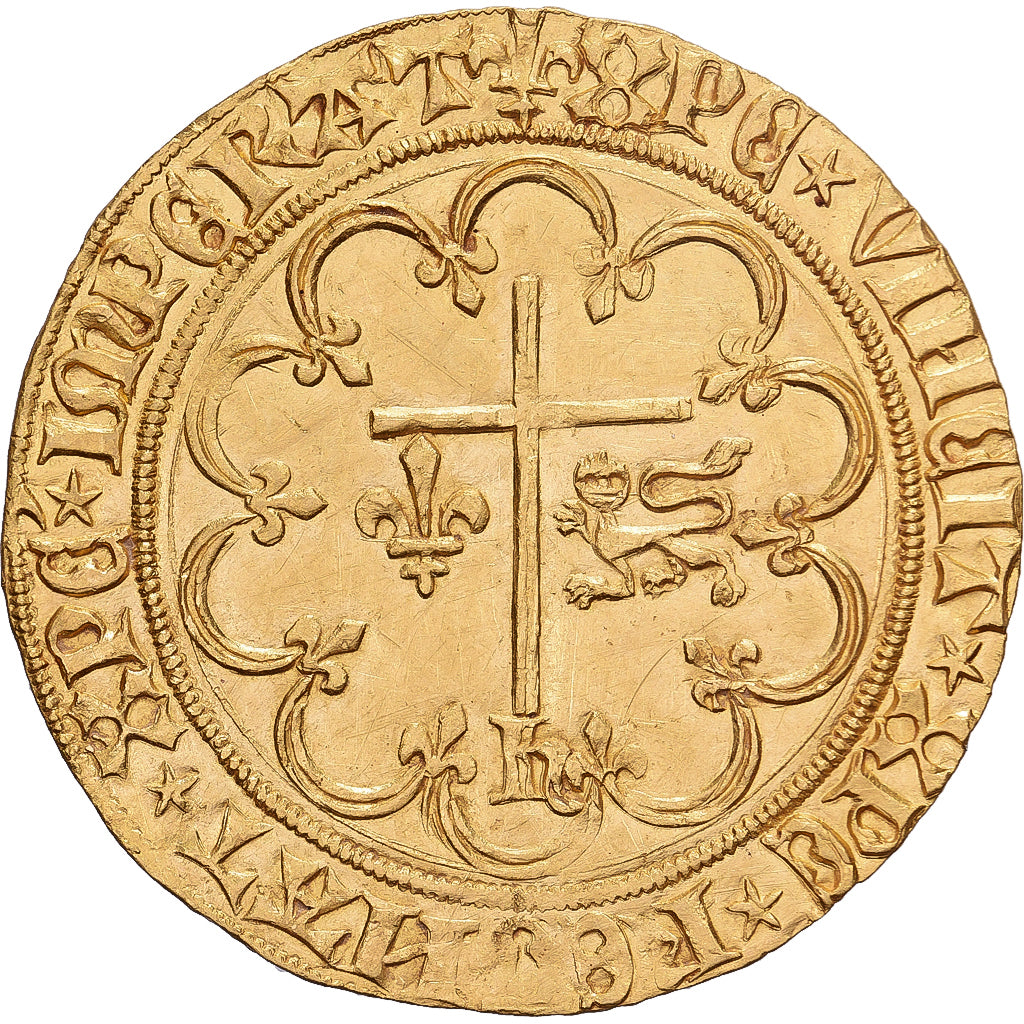Francia, Henri VI, Salut d'or, 1423-1449, Saint Lô, Oro, EBC, Duplessy:443A