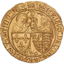 Frankrijk, Henri VI, Salut d'or, 1423-1449, Rouen, Goud, PR, Duplessy:443A
