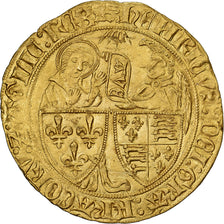 Frankrijk, Henri VI, Salut d'or, 1423-1449, Rouen, Goud, ZF+, Duplessy:443A