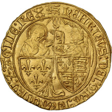 France, Henri VI, Salut d'or, 1423-1449, Rouen, Gold, AU(50-53), Duplessy:443A