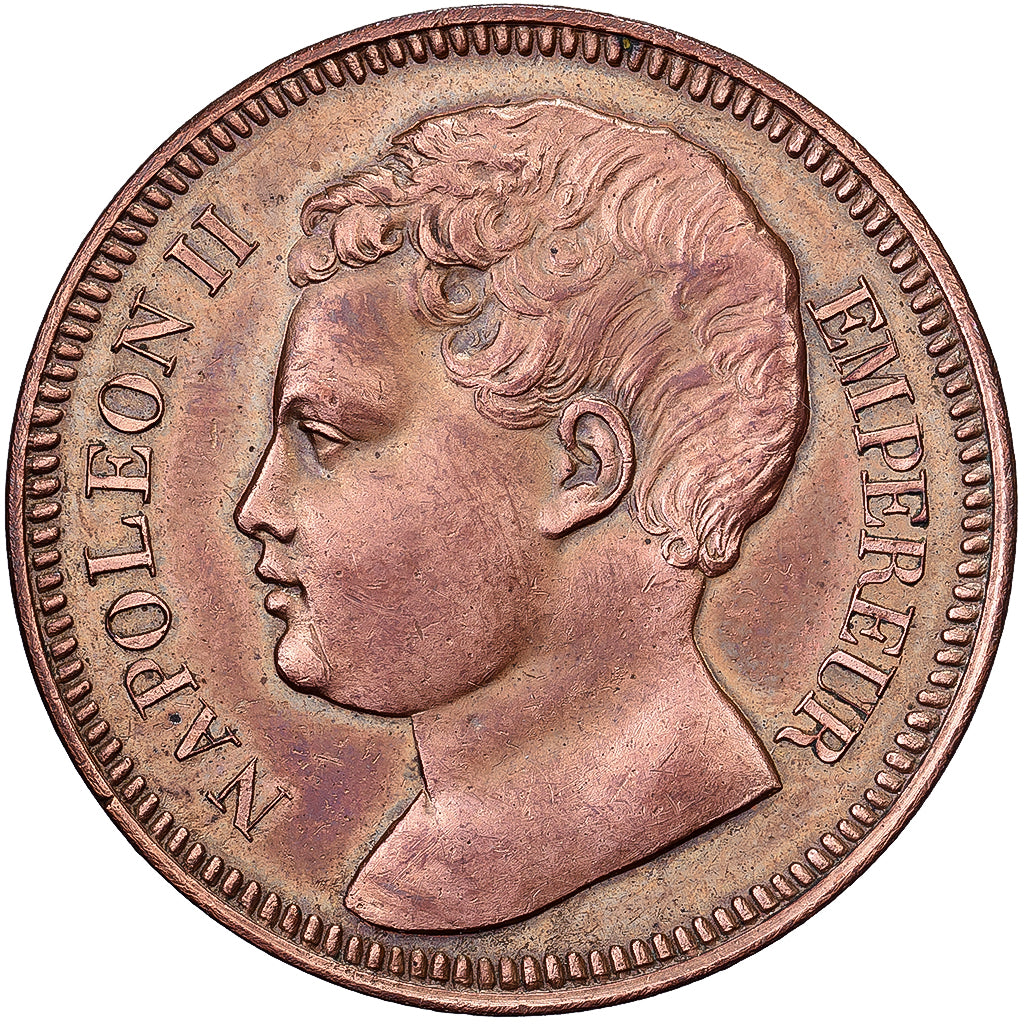 Frankreich, Napoleon II, 5 Francs, 1816, Paris, Pattern, Bronze, VZ, Gadoury:596