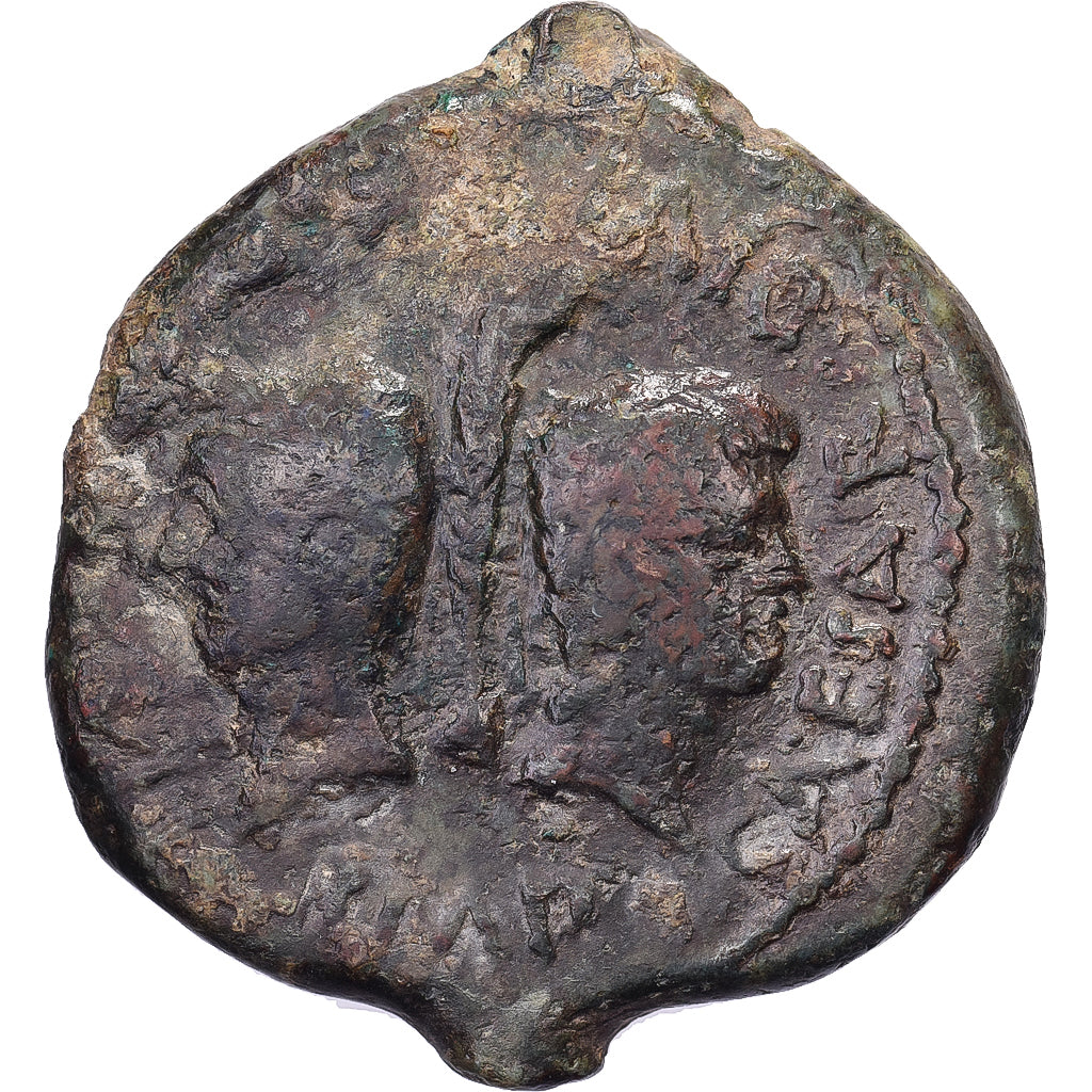 Octavian & Divus Julius Caesar, Dupondius, ca. 36 BC, Lyon - Lugdunum, Bronce