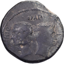 Gaul, Octavian & Divus Julius Caesar, Dupondius, ca. 36 BC, Vienna, Bronce, BC+