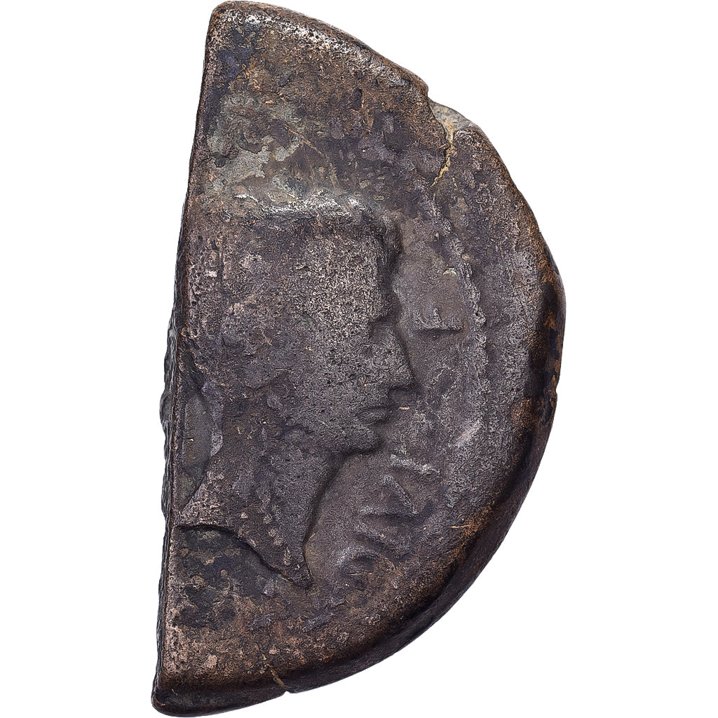 Gaul, Octavian & Divus Julius Caesar, 1/2 Dupondius, ca. 36 BC, Vienna, Bronce