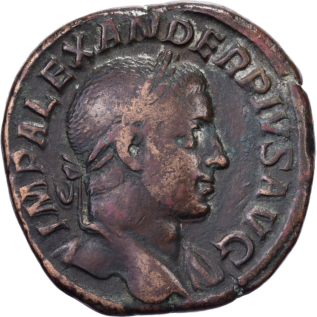 Alexander Severus, Sestertius, 231-235, Rome, Bronzen, ZF, RIC:642b