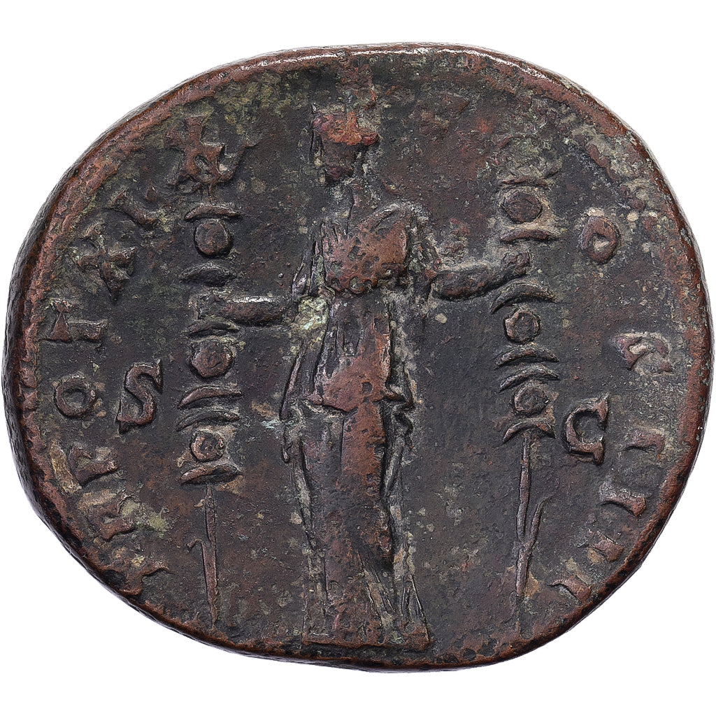 Antonin le Pieux, Sestercio, 155-156, Rome, Bronce, BC+, RIC:943a