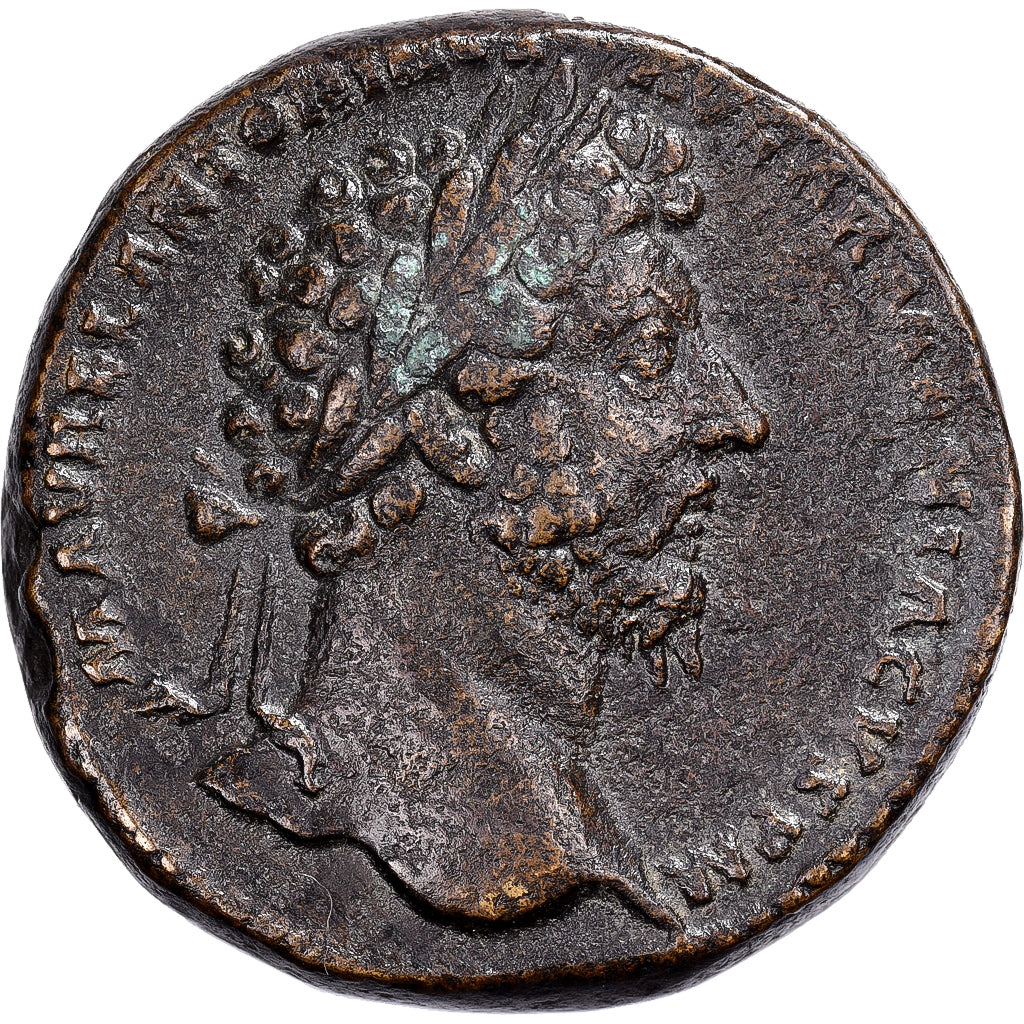 Marcus Aurelius, Sestertius, 163-164, Rome, Bronze, AU(50-53), RIC:861