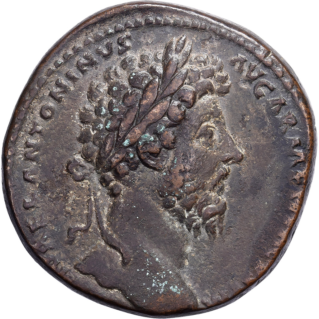 Marcus Aurelius, Sestertius, 164-165, Rome, Bronze, AU(50-53), RIC:898