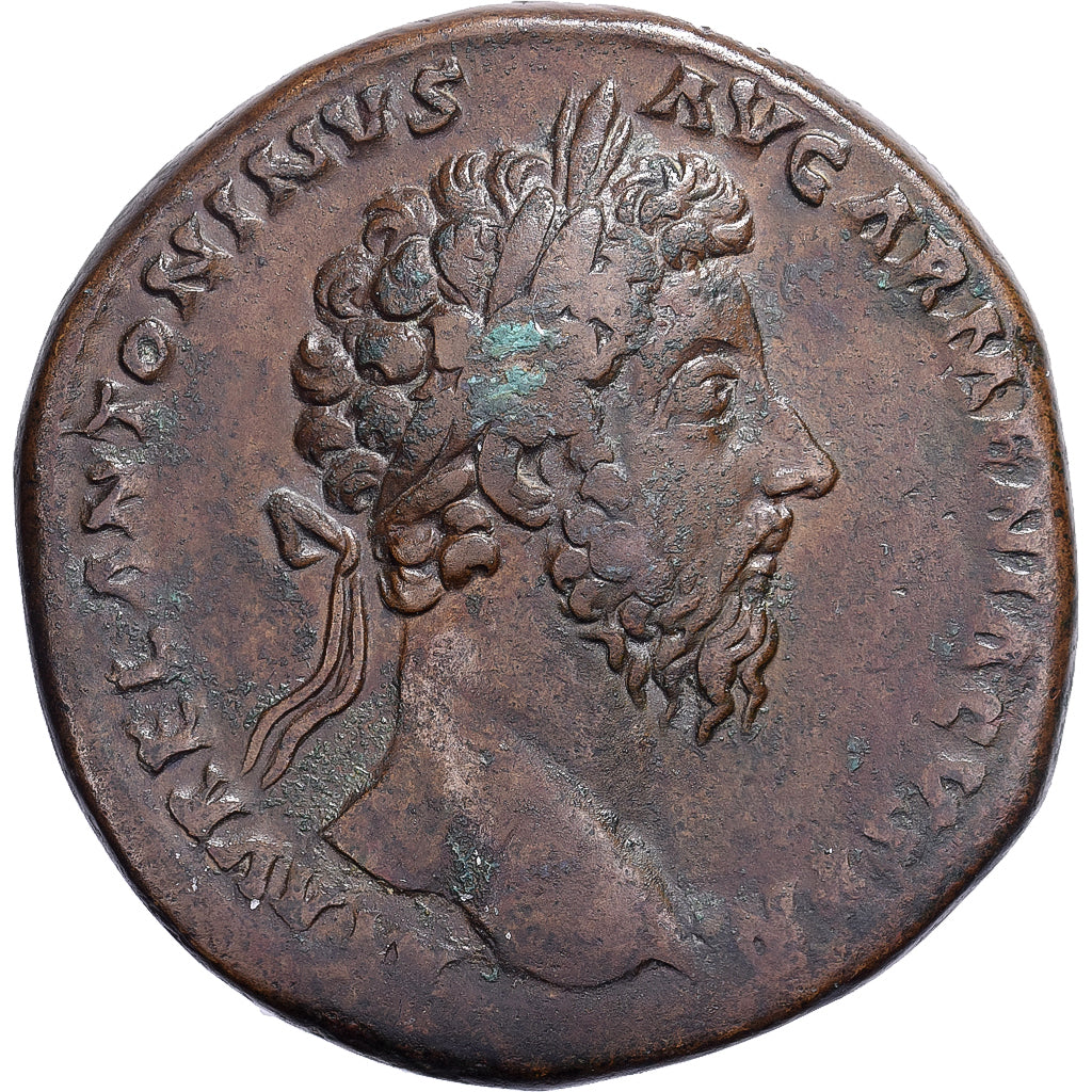 Marcus Aurelius, Sestertius, 165-166, Rome, Bronze, EF(40-45), RIC:923