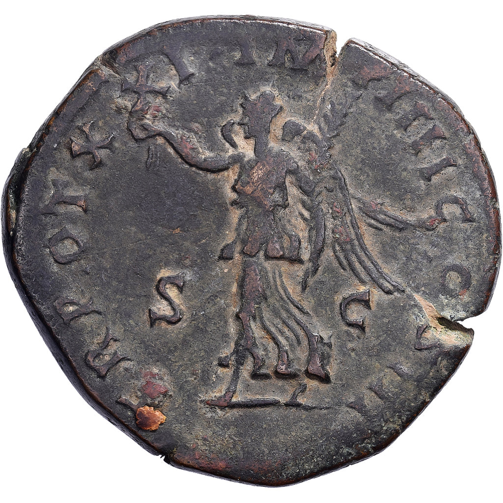 Marcus Aurelius, Sesterzio, 166-167, Rome, Bronzo, BB, RIC:948