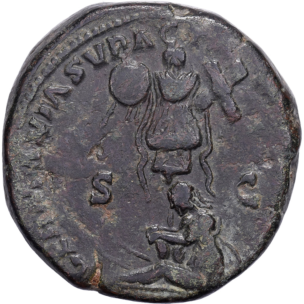 Marcus Aurelius, Sesterzio, 171-172, Rome, Bronzo, BB, RIC:1023