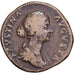 Faustina II, Sesterz, 161-176, Rome, Bronze, S+, RIC:1668A