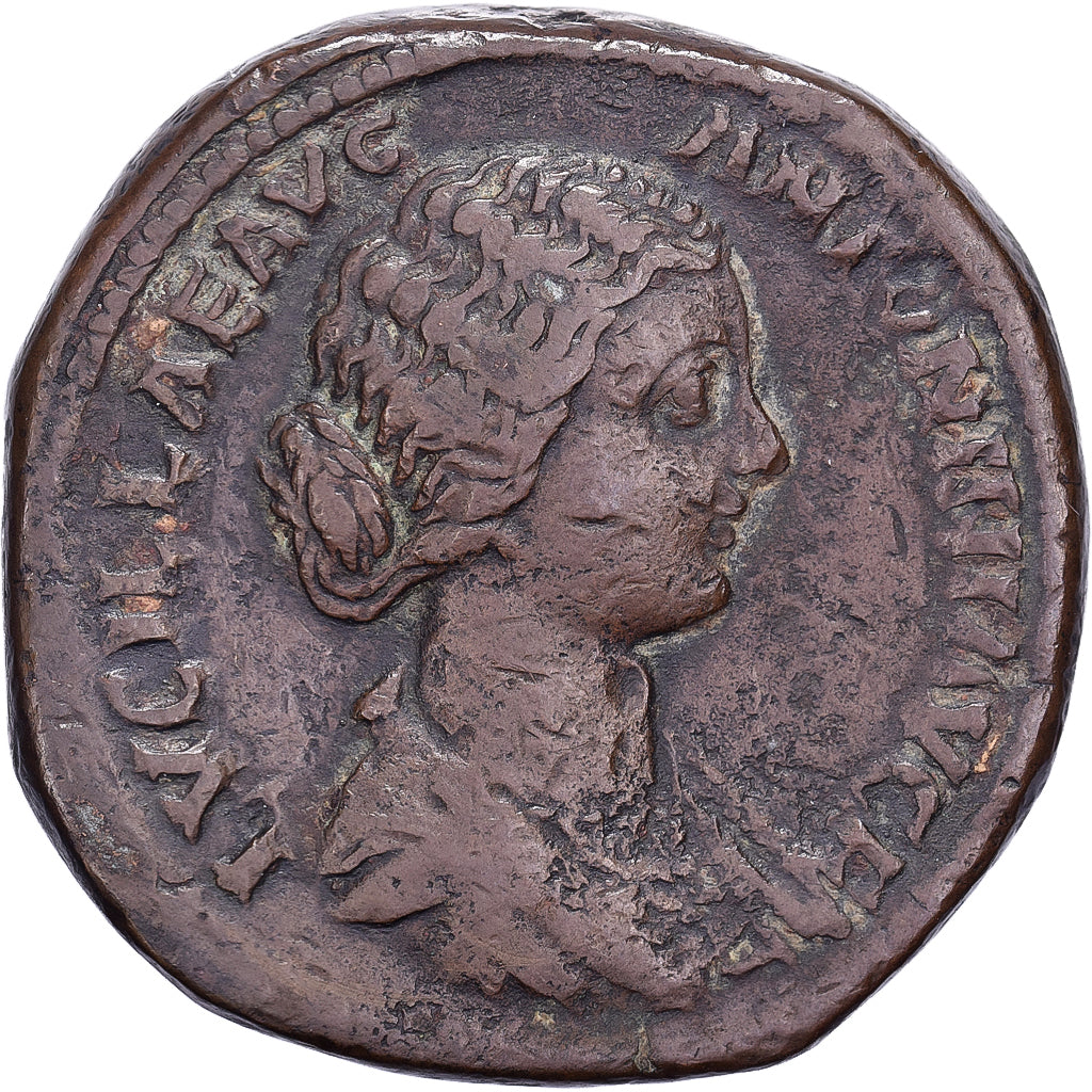 Lucille, Sestertius, 164-169, Rome, Bronzen, FR+, RIC:1732