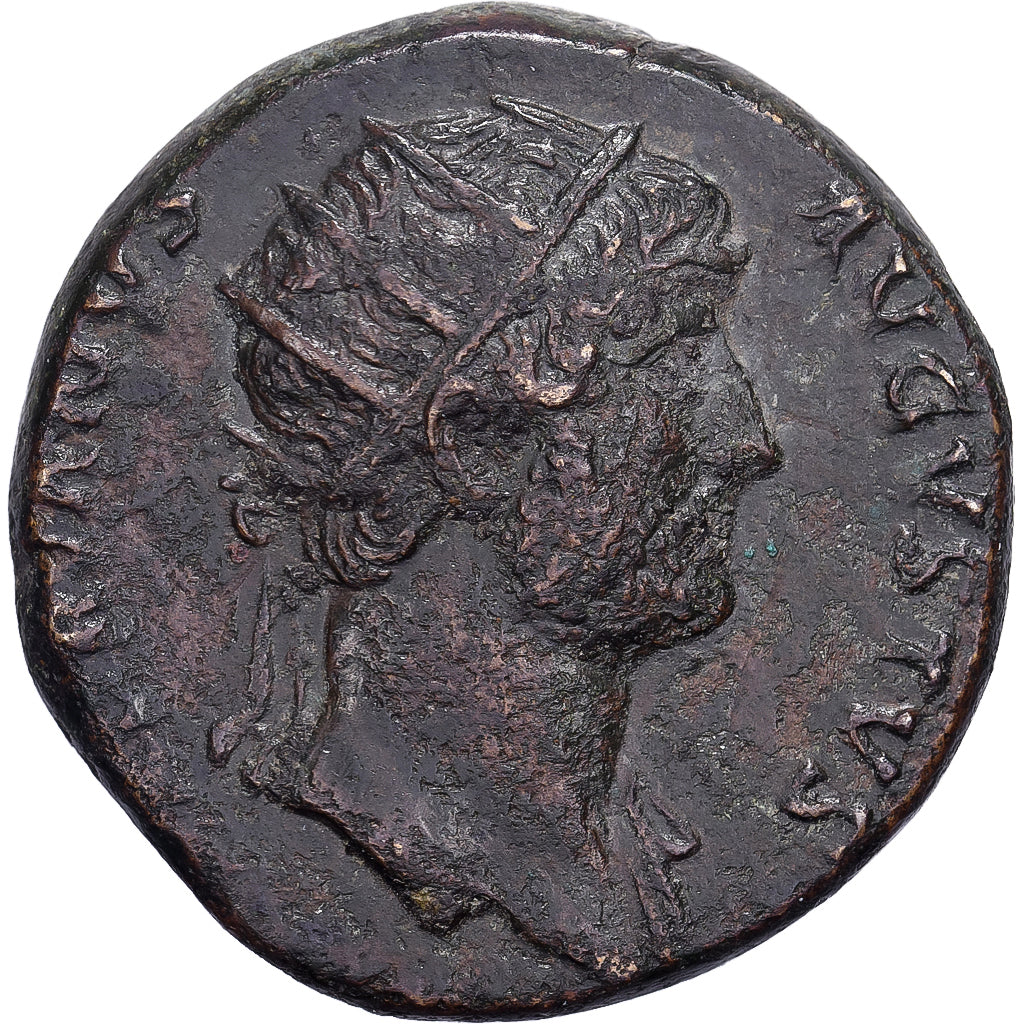 Hadrian, Dupondius, 124-125, Rome, Bronze, SS+, RIC:746