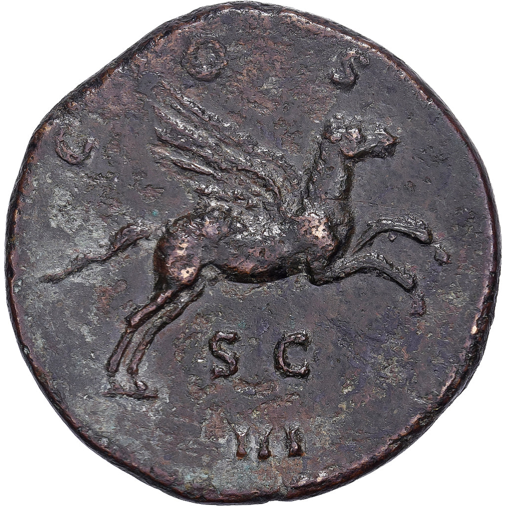 Hadrian, Dupondius, 124-125, Rome, Bronze, SS+, RIC:746