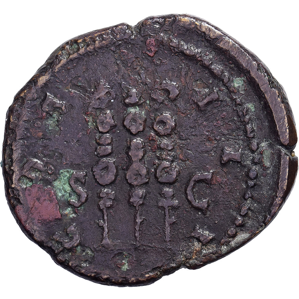 Hadrian, Semis, 128-129, Rome, Bronze, VF(30-35)