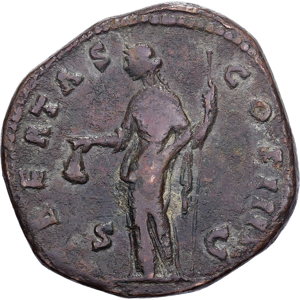 Antonin le Pieux, Dupondius, 154-155, Rome, Bronce, BC+, RIC:933