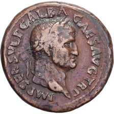 Galba, As, 68-69, Rome, Bronze, S+, RIC:328