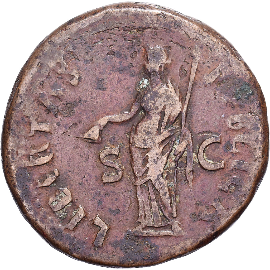 Galba, As, 68-69, Rome, Bronze, S+, RIC:328