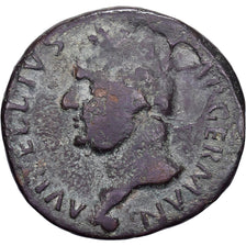 Vitellius, As, 69, Tarraco, Bronzo, MB, RIC:46