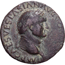 Vespasius, As, 77-78, Lyon - Lugdunum, Bronzen, FR+, RIC:1233