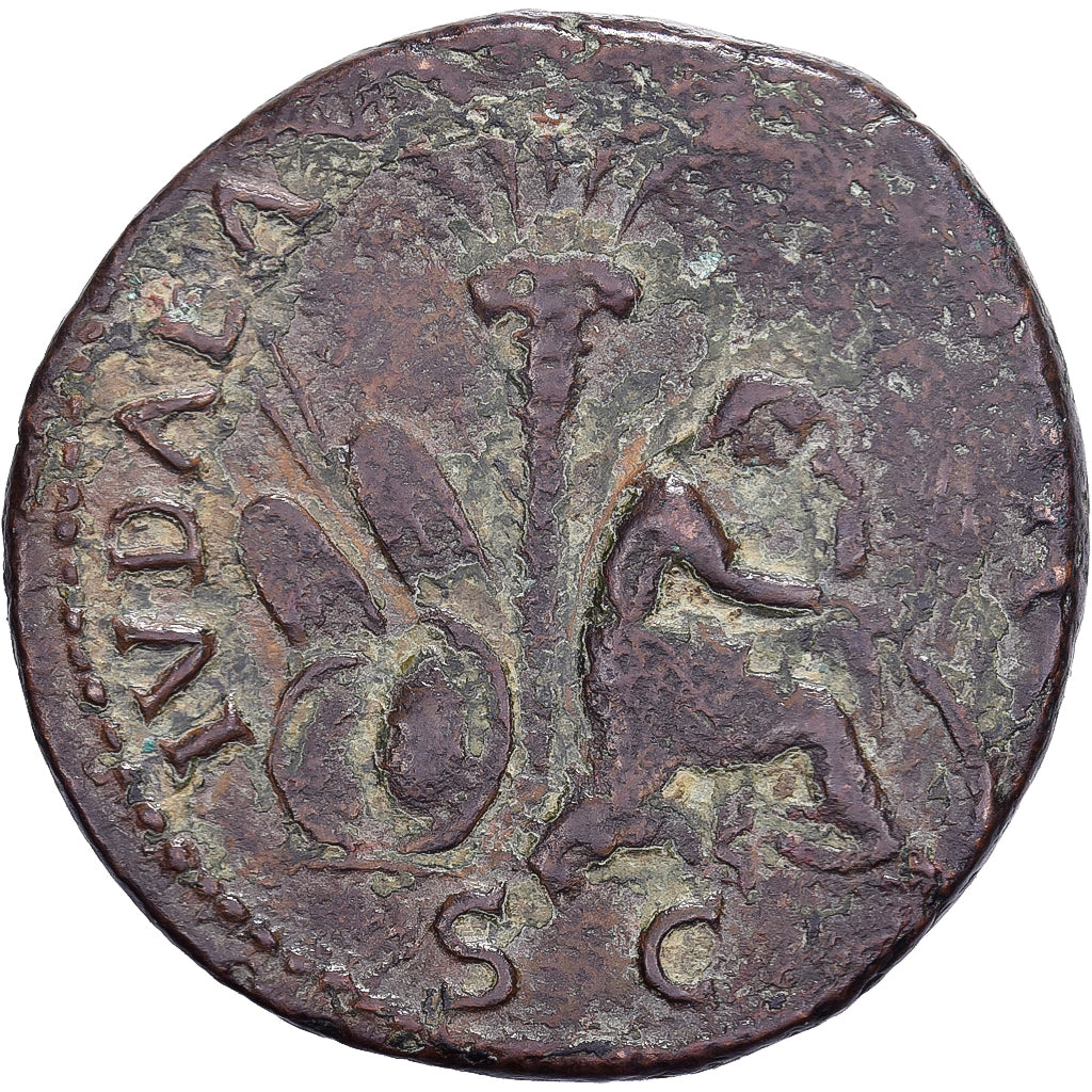Vespasius, As, 77-78, Lyon - Lugdunum, Bronzen, FR+, RIC:1233