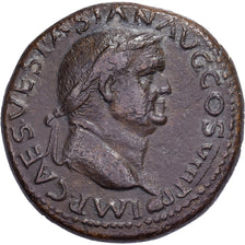Vespasius, Dupondius, 77-78, Lyon - Lugdunum, Bronzen, ZF, RIC:1210