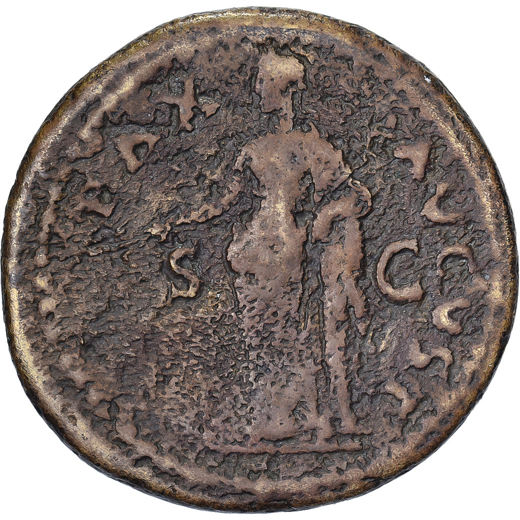 Titus, Dupondius, 73, Rome, Bronzen, FR+, RIC:616