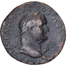 Titus, As, 77-78, Lyon - Lugdunum, Bronce, BC+, RIC:1268