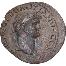 Domitian, As, 77-78, Lyon - Lugdunum, Bronce, EBC, RIC:1290