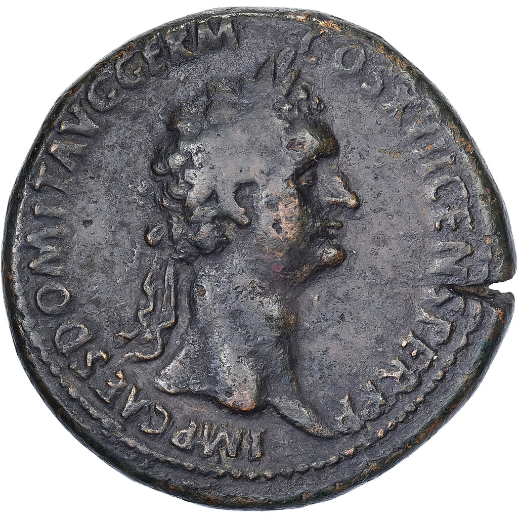 Domitian, Sestercio, 95-96, Rome, Bronce, MBC