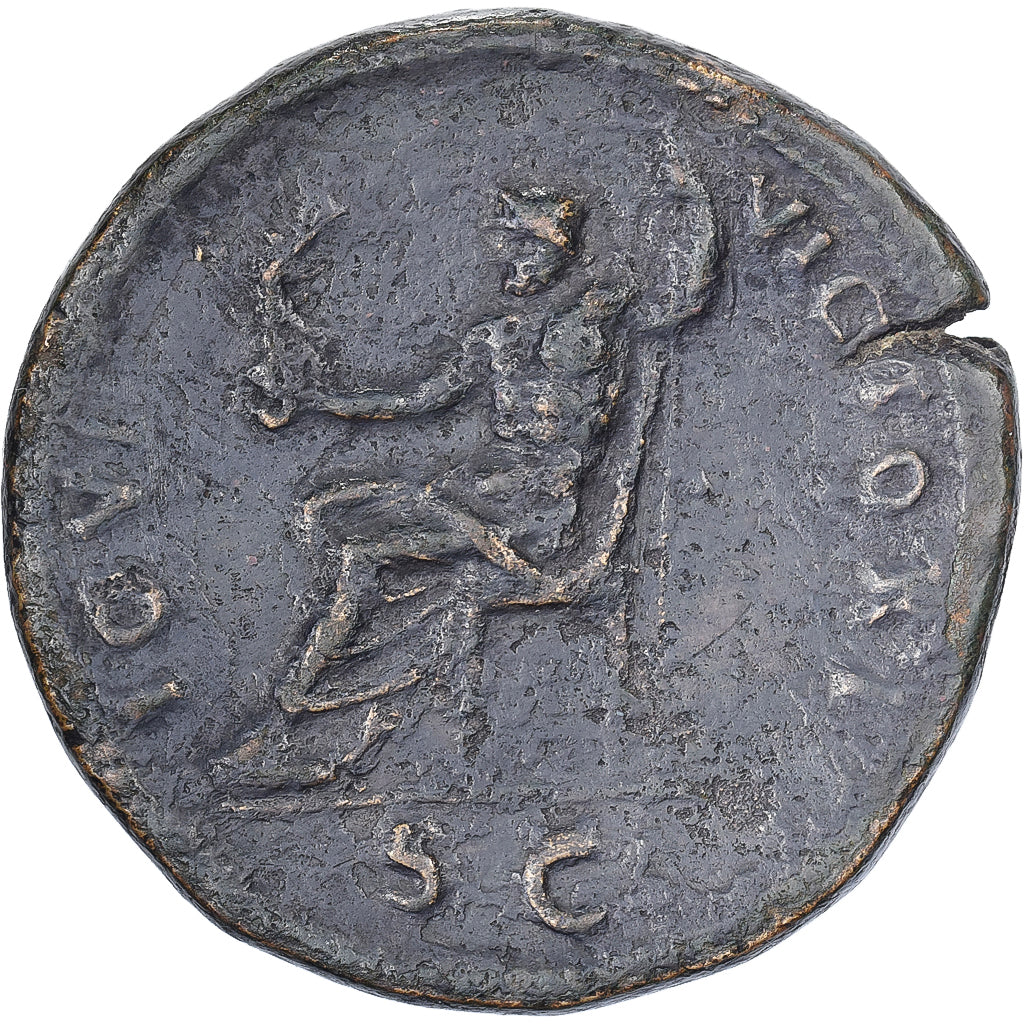 Domitian, Sestercio, 95-96, Rome, Bronce, MBC