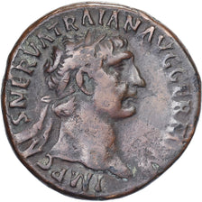 Trajan, As, 99-100, Rome, Bronce, MBC