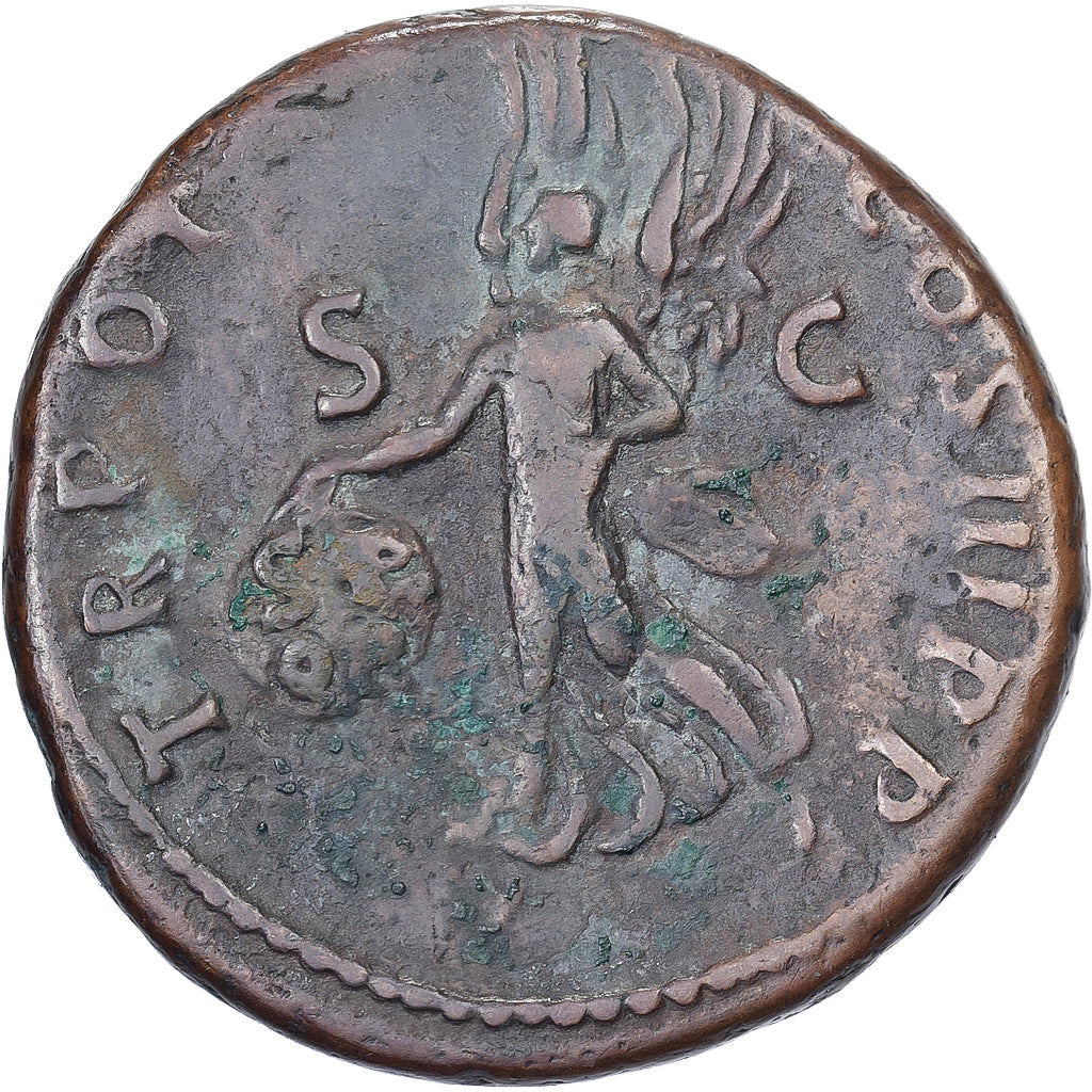 Trajan, As, 99-100, Rome, Bronce, MBC