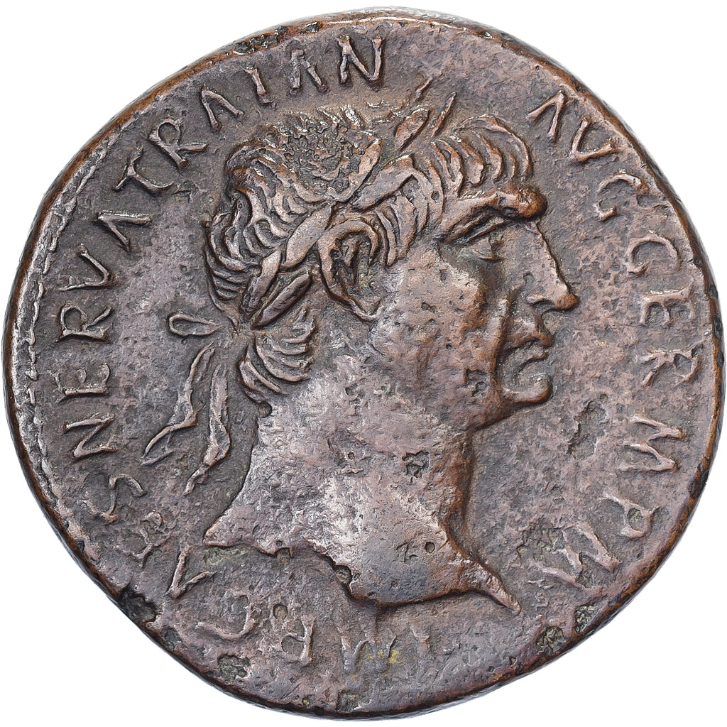 Trajan, Sestertius, 101-102, Rome, Bronze, AU(50-53), RIC:432