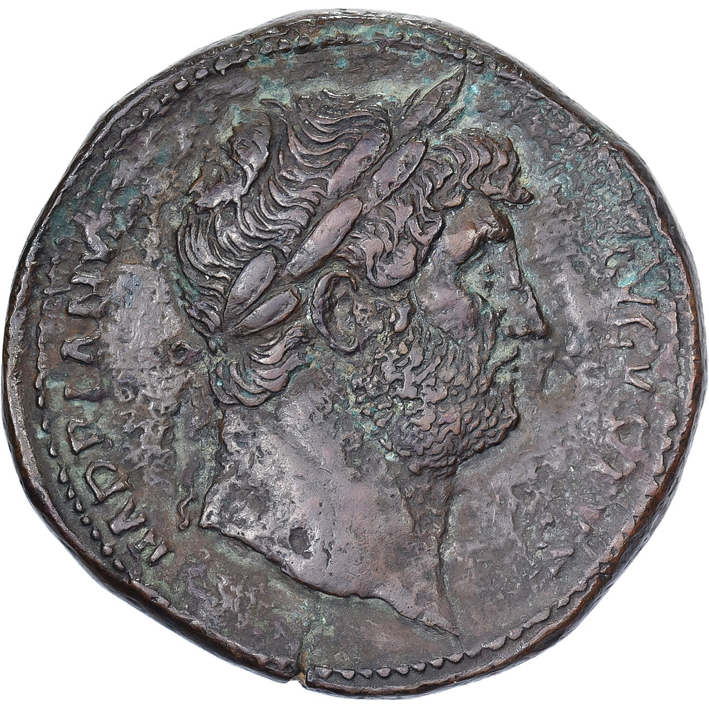 Hadrian, Sestertius, 126-127, Rome, Bronze, AU(50-53), RIC:870