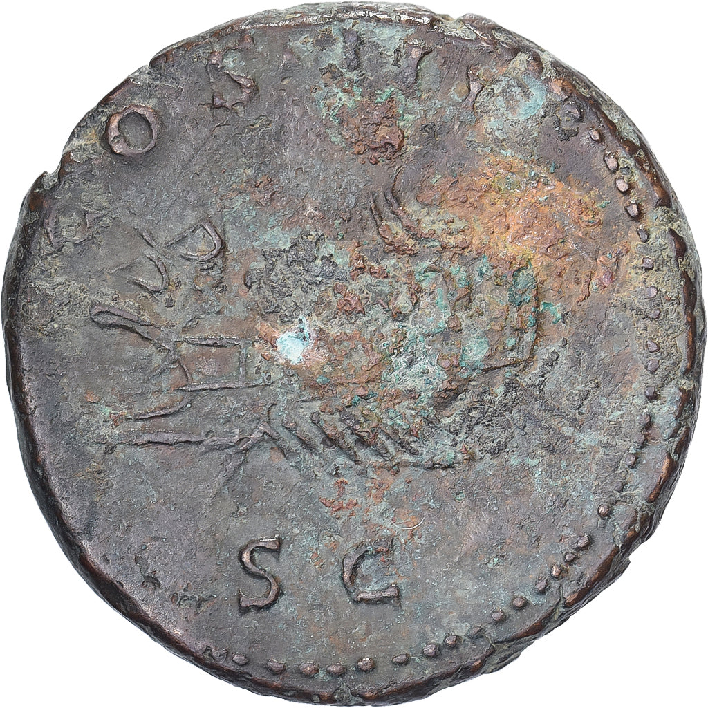 Hadrius, As, 125-127, Rome, Bronzen, ZF+, RIC:818