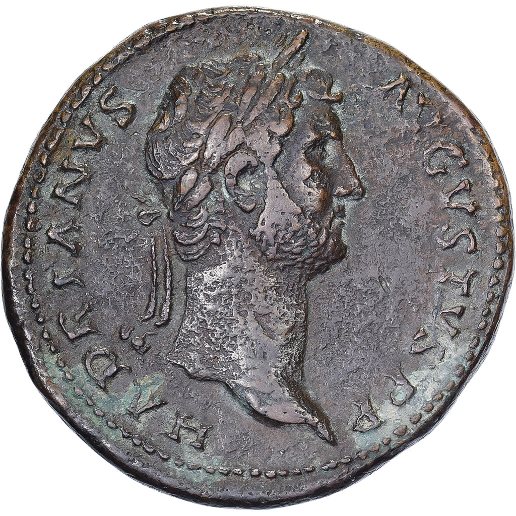 Hadrian, Sestertius, 129-130, Rome, Bronze, AU(50-53), RIC:1348