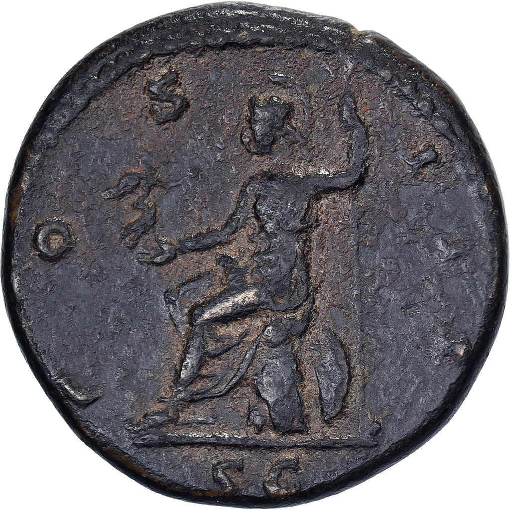 Hadrian, Semis, 124-125, Rome, Bronze, EF(40-45), RIC:760