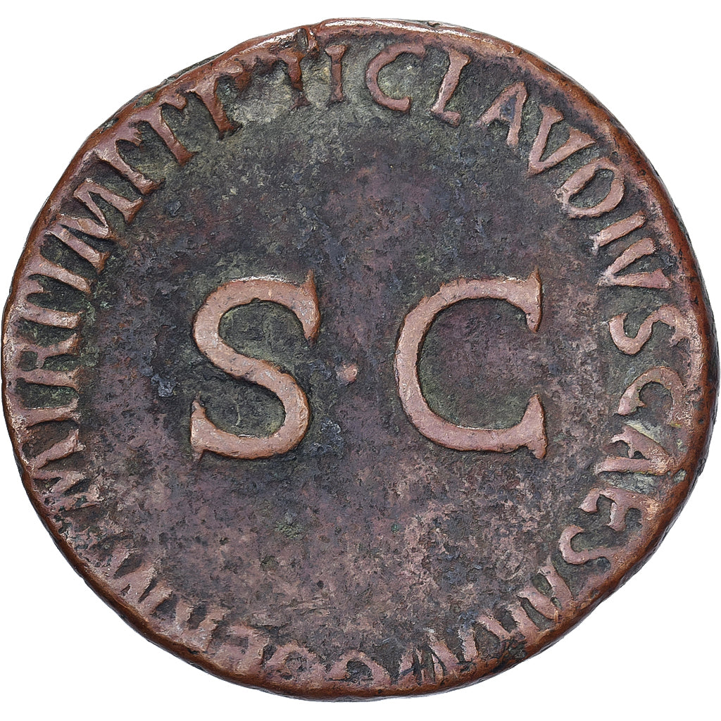 Germanicus, As, 50-54, Rome, Bronze, VF(20-25), RIC:106