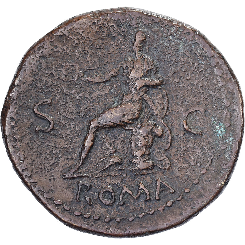 Nero, Dupondius, 62-68, Rome, Brązowy, EF(40-45), RIC:294