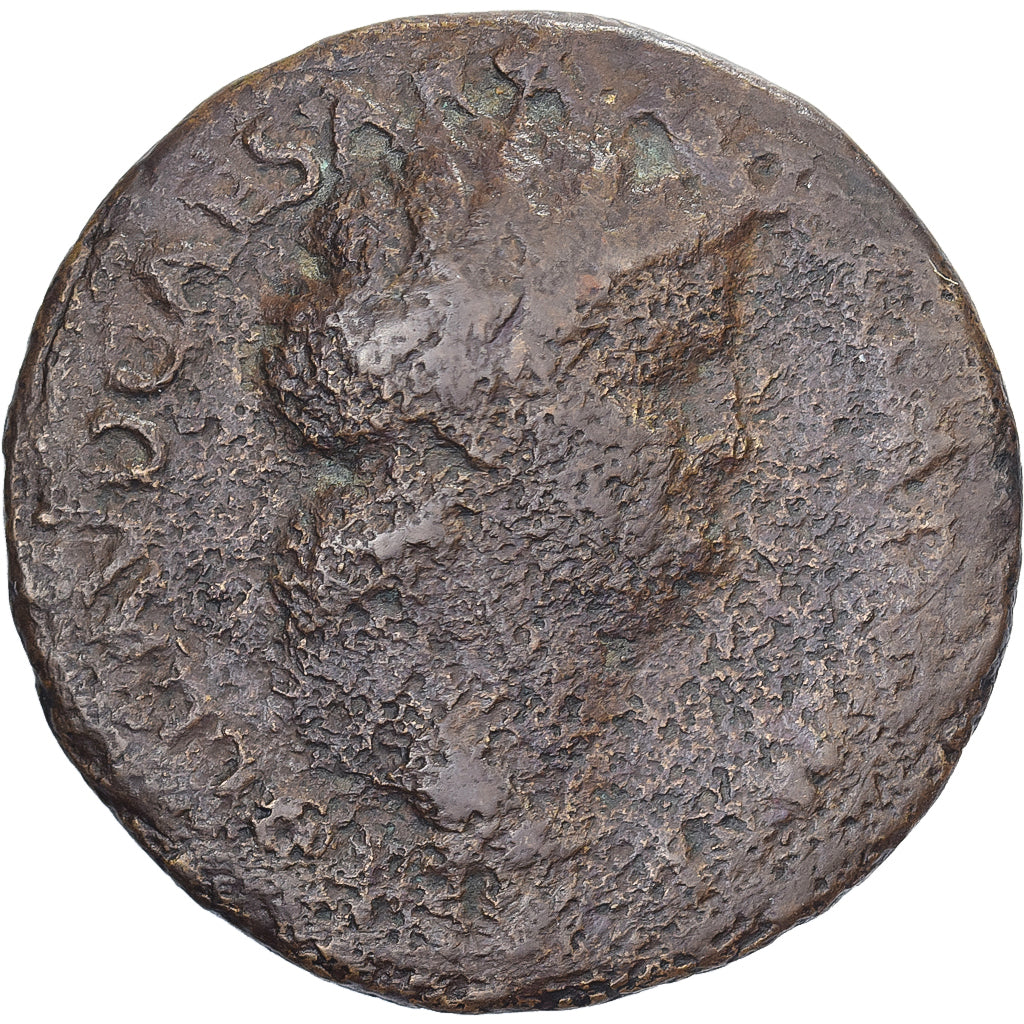 Nero, Dupondius, 62-68, Lyon - Lugdunum, Bronzen, ZG+