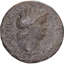 Nero, Dupondius, 62-68, Lyon - Lugdunum, Bronzen, ZG+