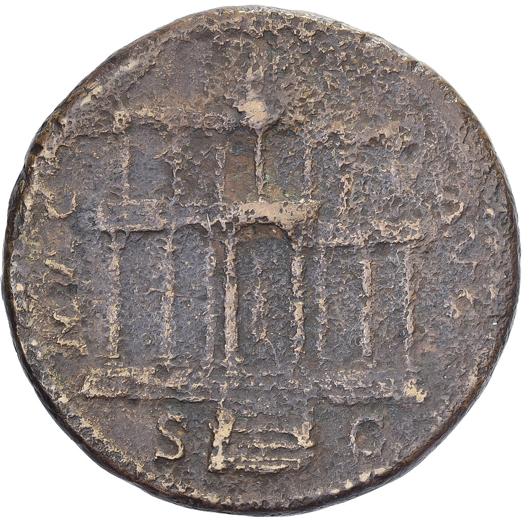 Nero, Dupondius, 62-68, Lyon - Lugdunum, Bronzen, ZG+
