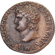 Nero, As, 62-68, Lyon - Lugdunum, Bronzen, ZF+, RIC:476