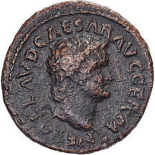 Nero, Semis, 62-68, Lyon - Lugdunum, Bronzen, FR+, RIC:479