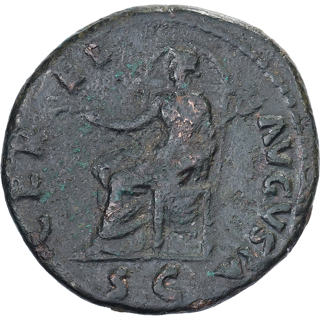 Galba, As, 68-69, Rome, Bronze, S+, RIC:291