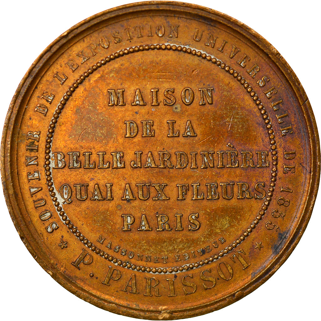 France, Médaille, Napoléon III, La Belle Jardinière, Exposition Universelle